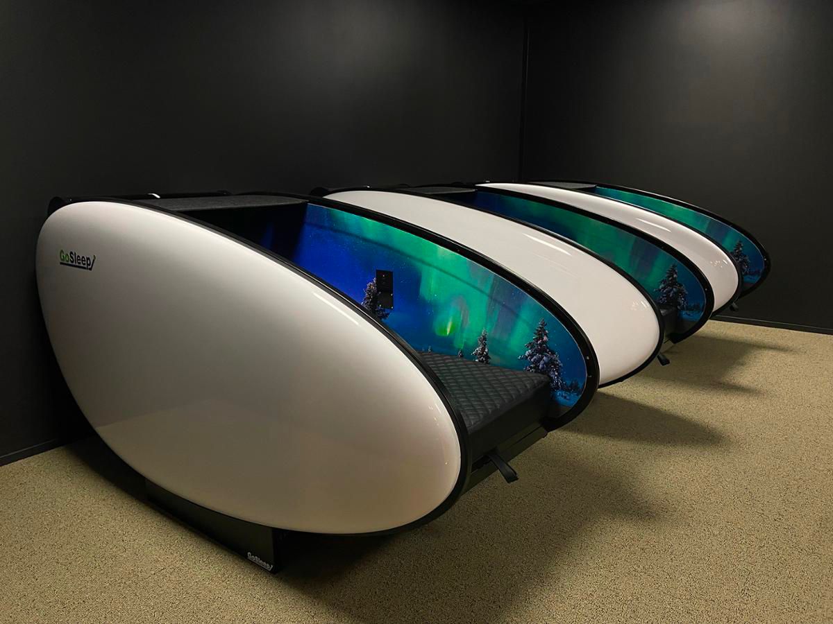 cabinas de relajación, cabinas de recuperación, gosleep, neuroenergy